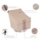 Modern Leisure Monterey Patio Swivel Lounge Chair Cover, 37.5 in. L x 39.25 in. W x 38.5 in. H, Beige 2972 - alternate 2